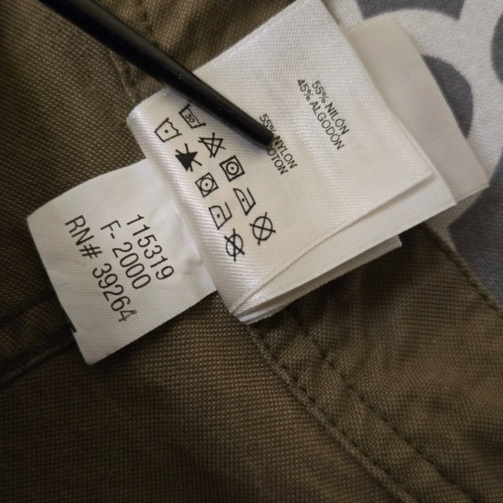 Vintage Y2K REI Mens Cargo Shorts Olive Green‎ Nylon Cotton Hiking Outdoor Sz 34